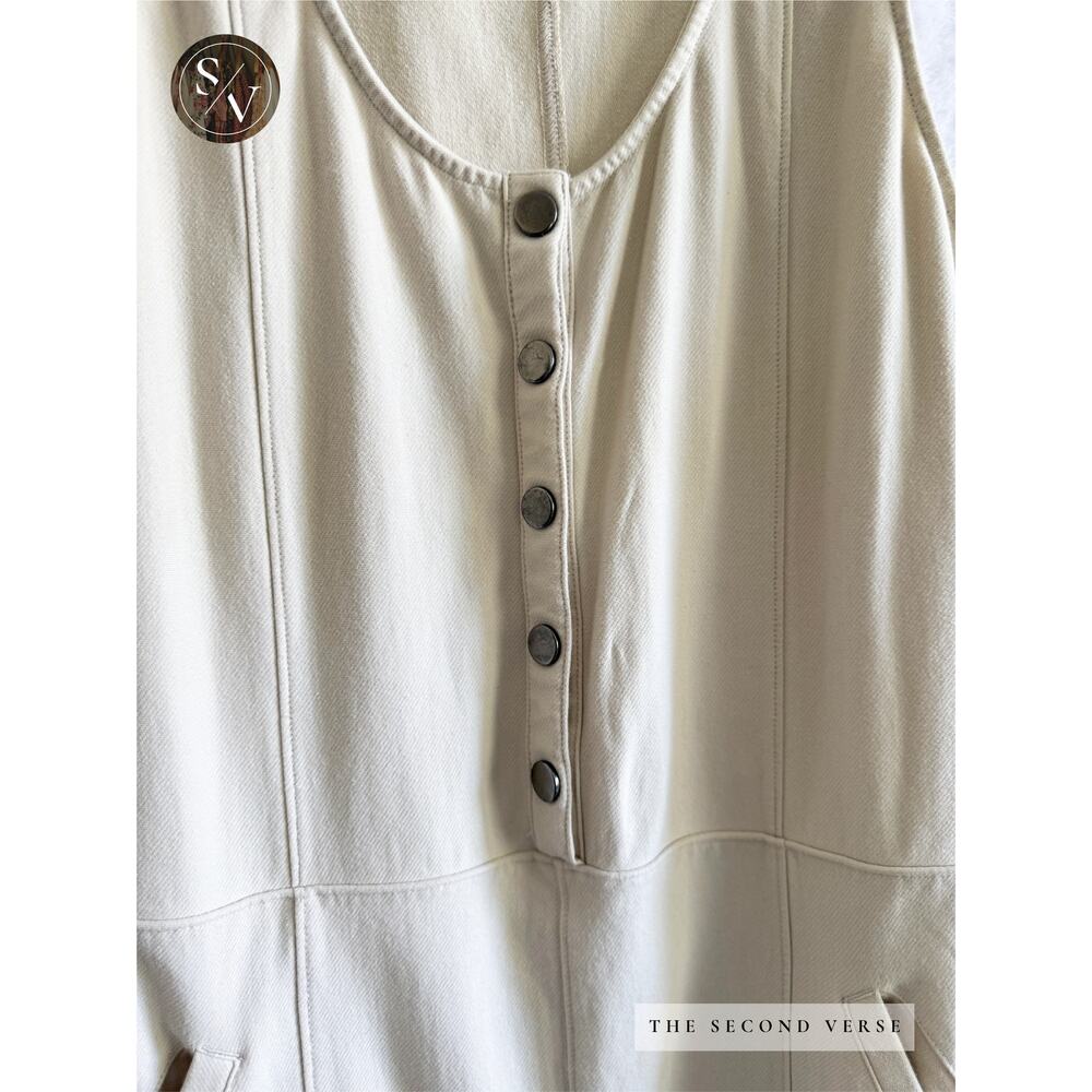 Athleta Farallon Romper Putty Sleeveless Jumpsuit Size 8 - Picture 5 of 14